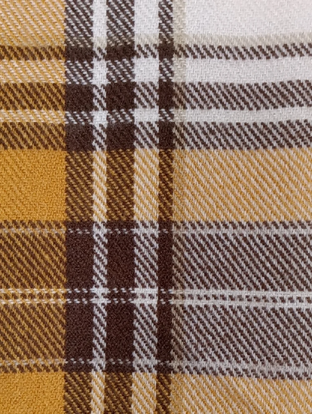 Pottery Barn Benjamin Throw Blanket w/ Fringe Gold/Brown/Ivory
